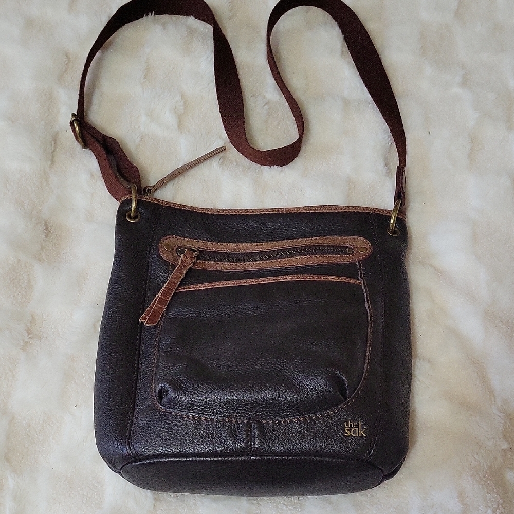 The Sak Dark Brown Crossbody Bag